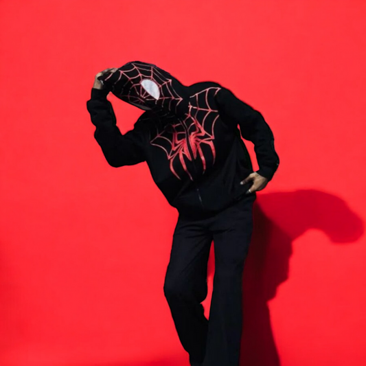 Heroic Style: Black Spiderman Hoodie